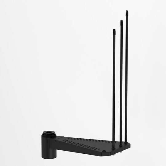 Fontanot SKY 030 - Extra steg trappa 160 cm, Svart