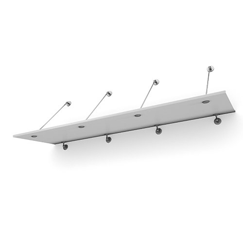 Entrétak Easy Collection - Tube Vit aluminium, Vit aluminium, 2500 mm
