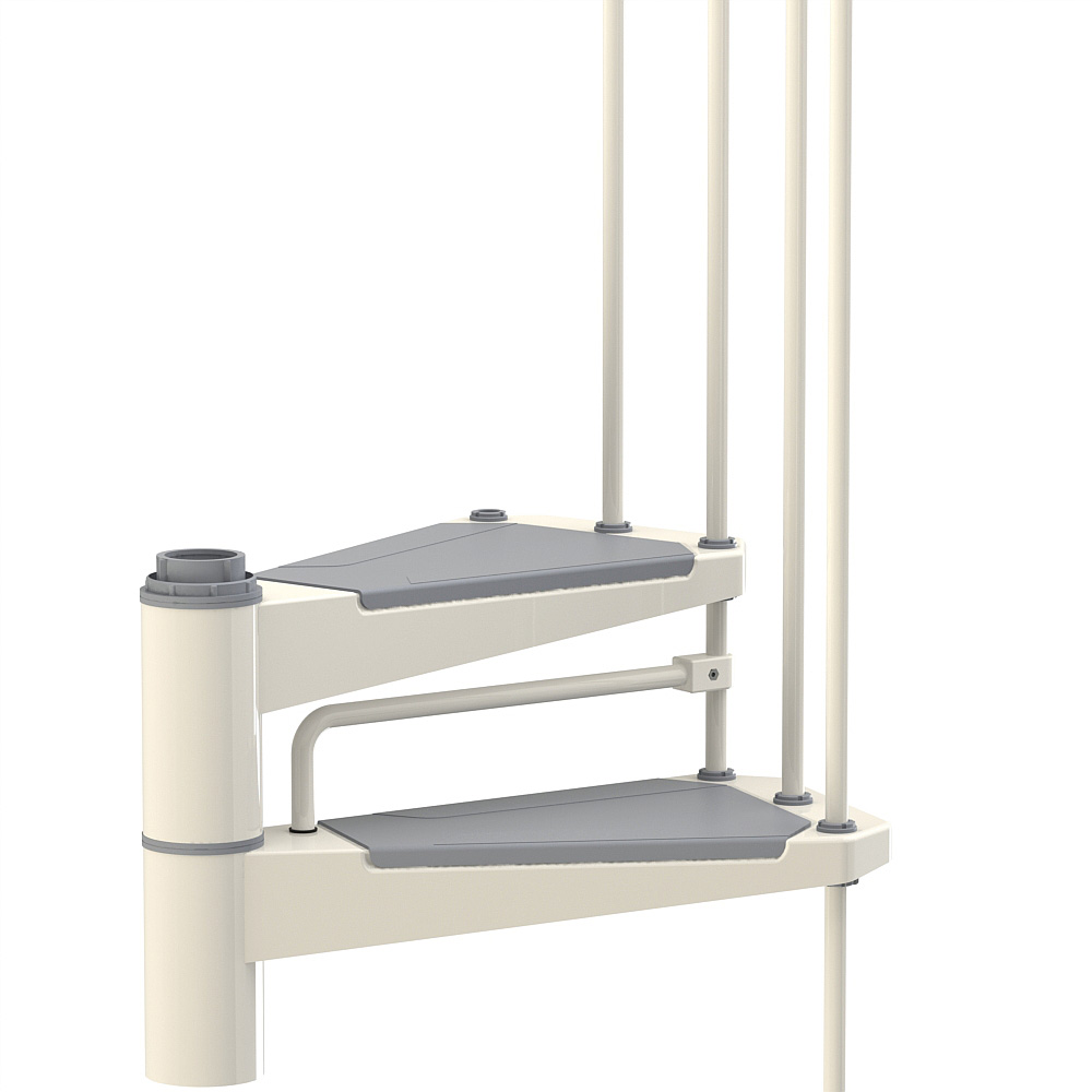 Fontanot trappa Spin S-T Vit Barnsäkerhetspinnar 336-376 cm