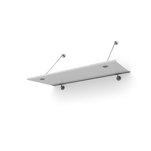 Entrétak Easy Collection - Tube Vit aluminium, Vit aluminium, 1500 mm