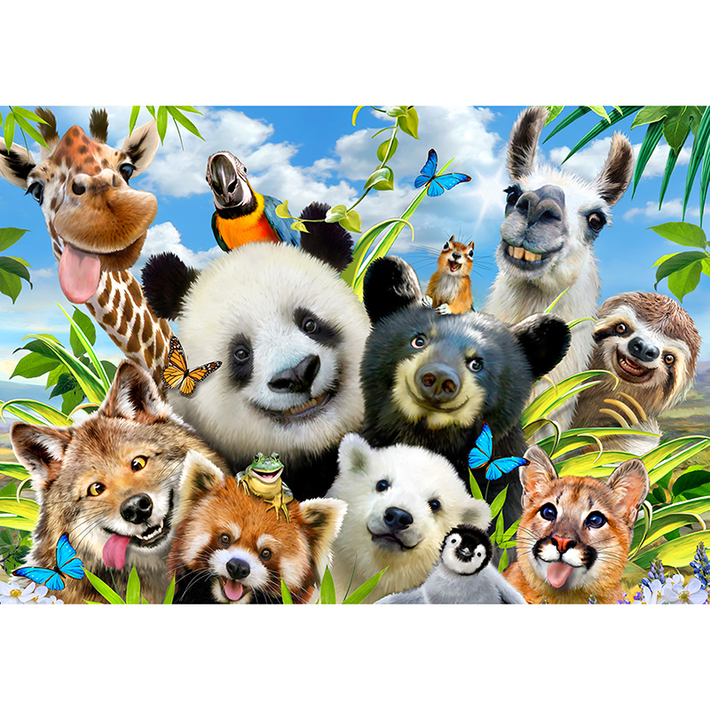 Barntapet Selfie: Tokiga djur ForWall