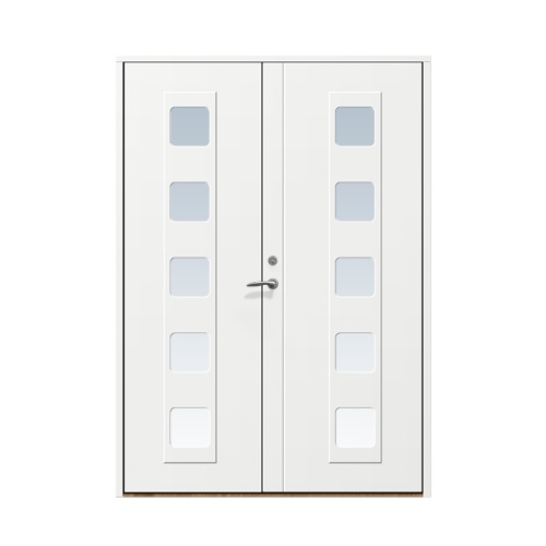 Entrédörr till villa Haga 13 x 21, Vänster gångdörr, Vit