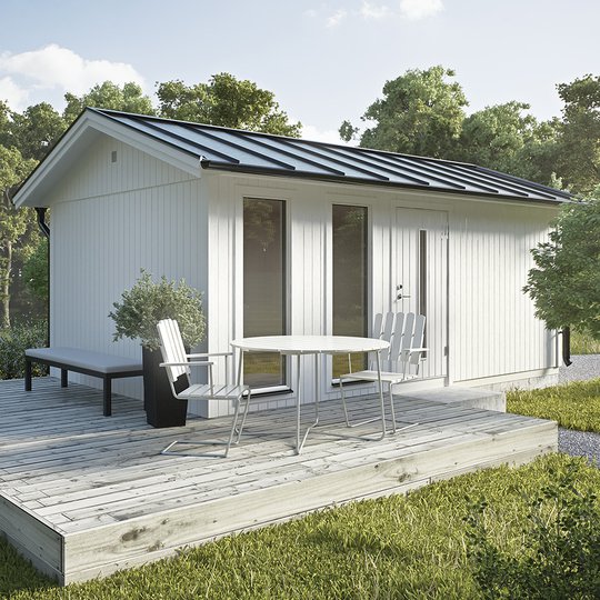 Stuga Jabo Flex 18,4 m² Plåttak