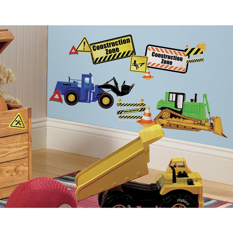 Väggdekor Construction Trucks RoomMates