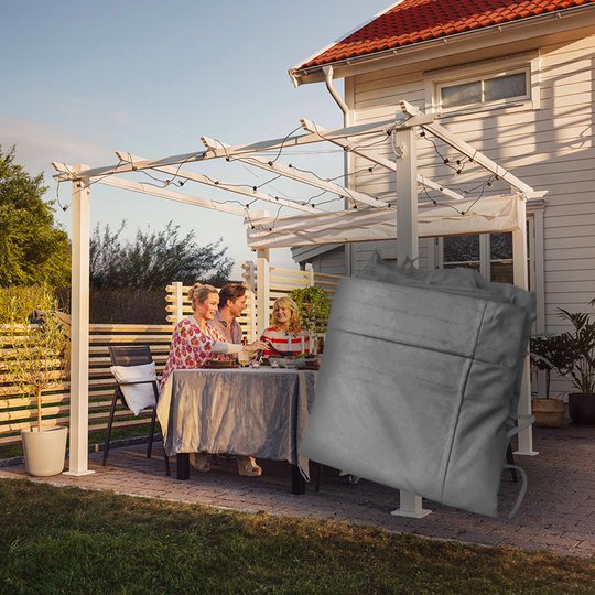 Passar Jabo pergola 4x4 m Extra tyg till pergola Grå