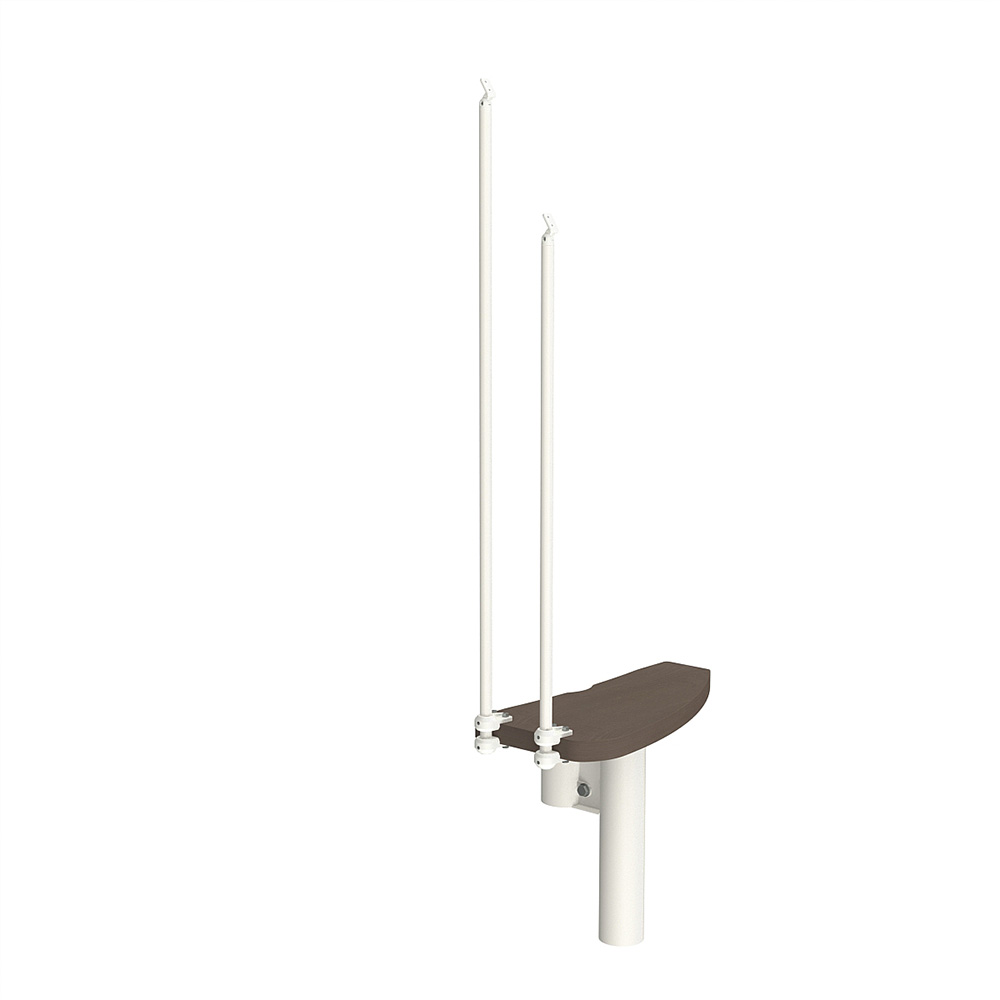 Fontanot Spin SP 030 - Extra steg trappa Vit / Mörk alm