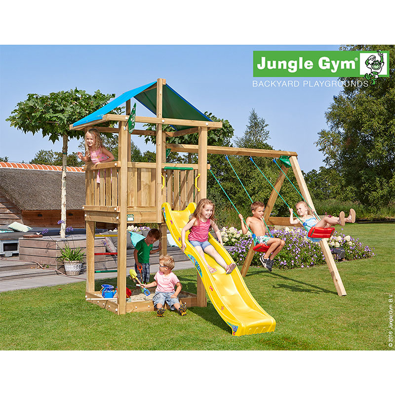 Lektorn Hut med gungmodul Jungle Gym