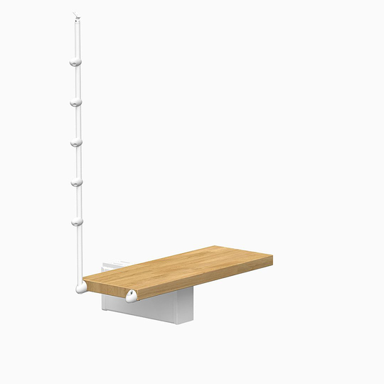 Fontanot OAK 90 XTRA - Steg 90 cm , Vit / Naturell