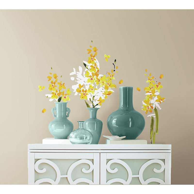 Väggdekor Yellow Flower Arrangement RoomMates