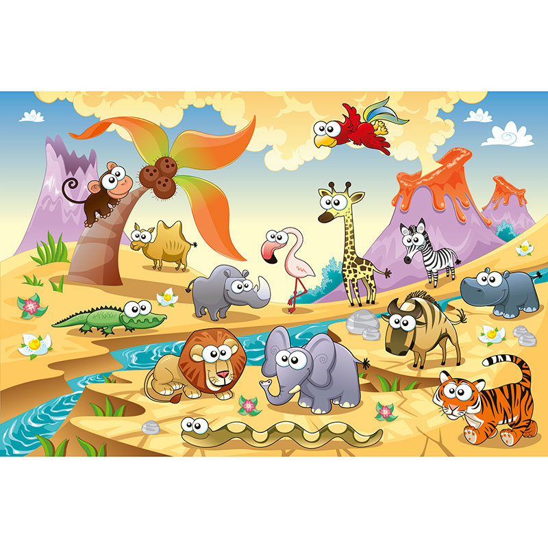 Tapet Savanna Animals Dimex