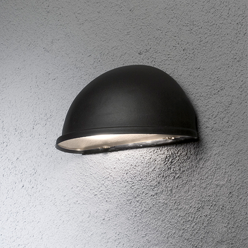 Halvmåneplafond Konstsmide Torino E27 Svart