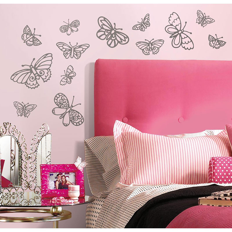 Väggdekor Glitter Butterflies RoomMates