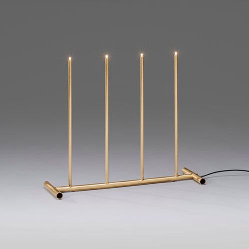 Elljusstake 4 ljus 3540 LED Konstsmide Mässing