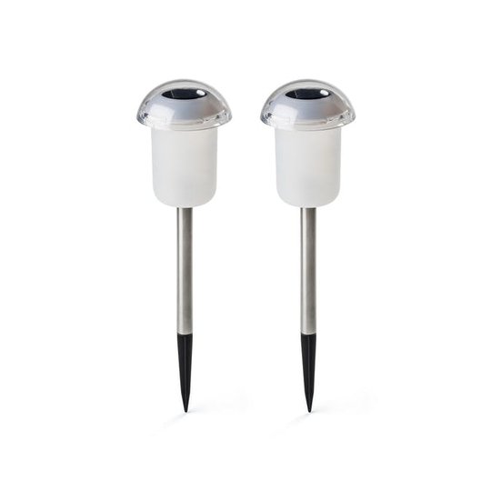 bord/jordspett RGB, 2-pack Konstsmide Assisi tefat solcell