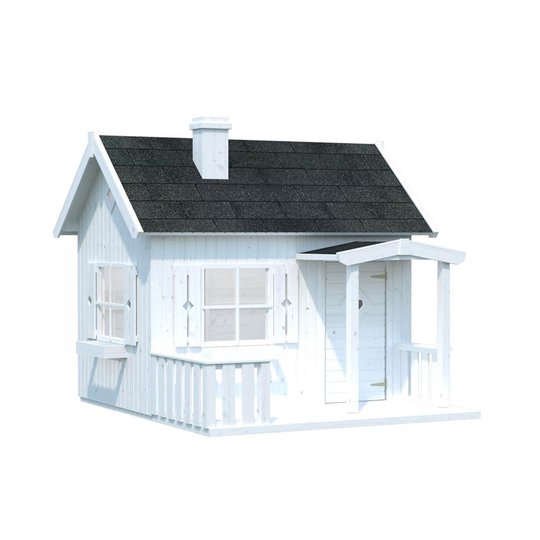 Lekstuga Otto 3,6 m² Takpapp, Vit