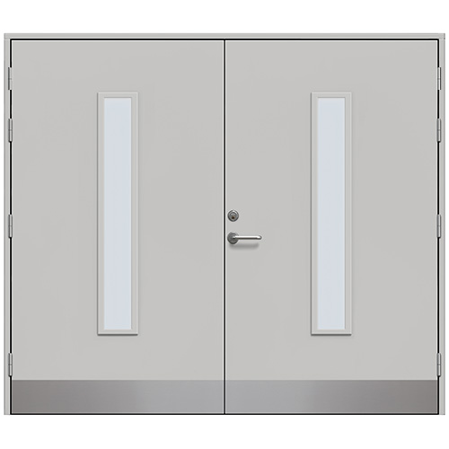 Slagport Stehag 2400 x 2000 mm, Frostat glas, Ljusgrå