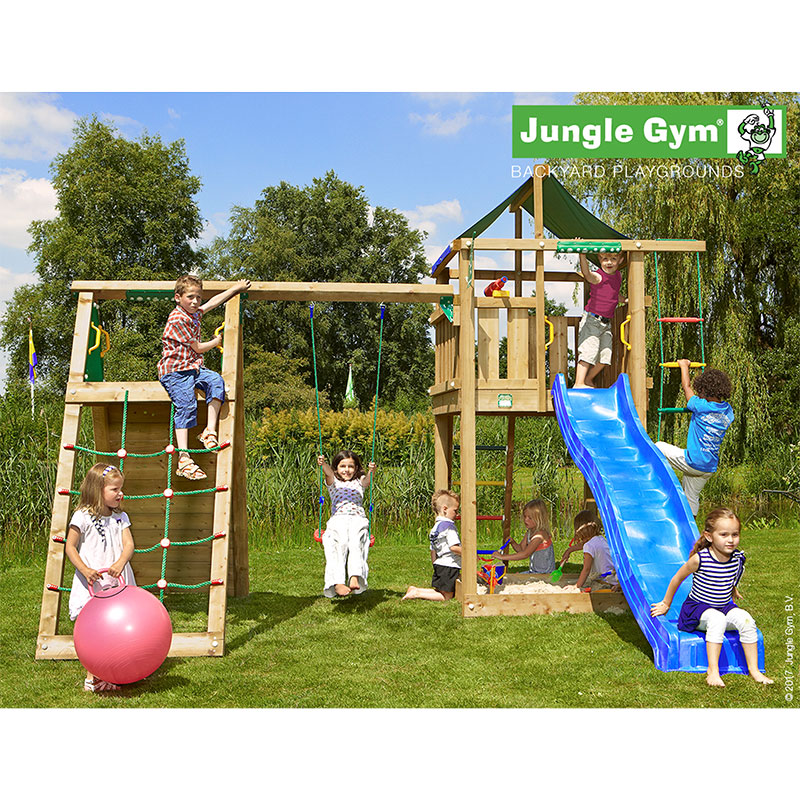 Lektorn Lodge med klättermodul Jungle Gym