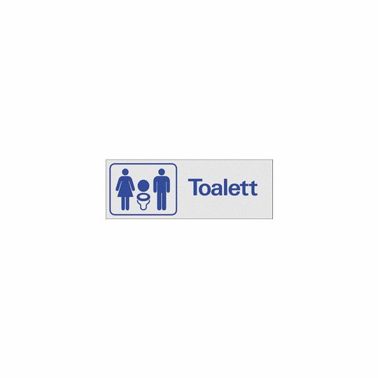 SKYLT TOALETT DAM/HERR