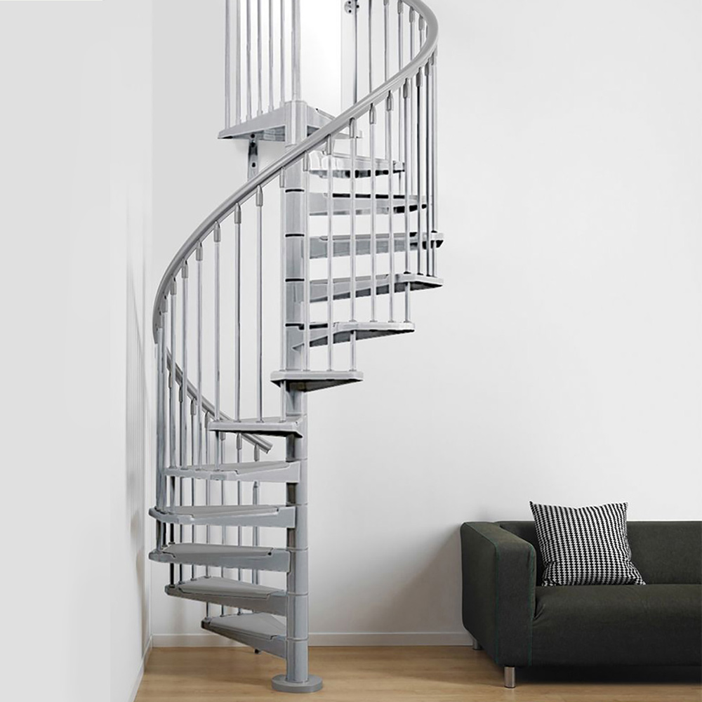 Fontanot spiraltrappa Spin S-T 030 - Trappa 294-329 cm, 120 cm, Grå