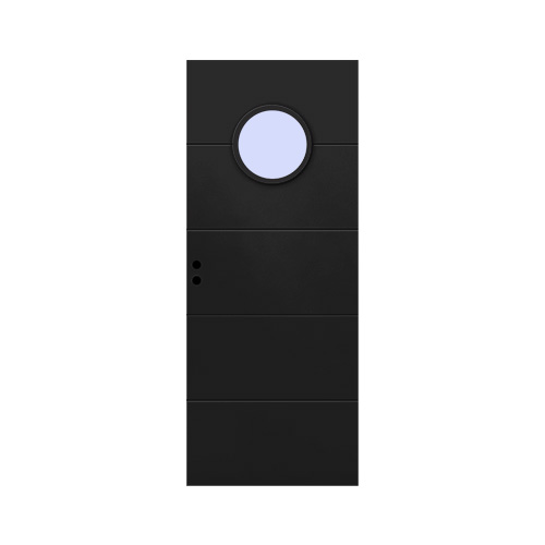 Innerdörr Ingarö Grunda Design 7 x 20, Svart, Klarglas