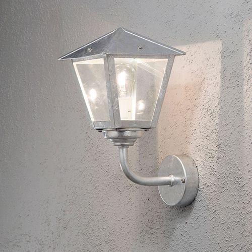 Vägglykta Konstsmide Benu E27 Silver, Nej, Nej