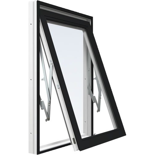 Vridfönster Energi Aluminium 15, 11, Svart