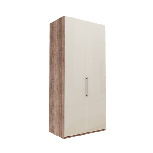 Garderob Atlanta - Mörk rustik ek 216 cm, Höger, Utan kornisch
