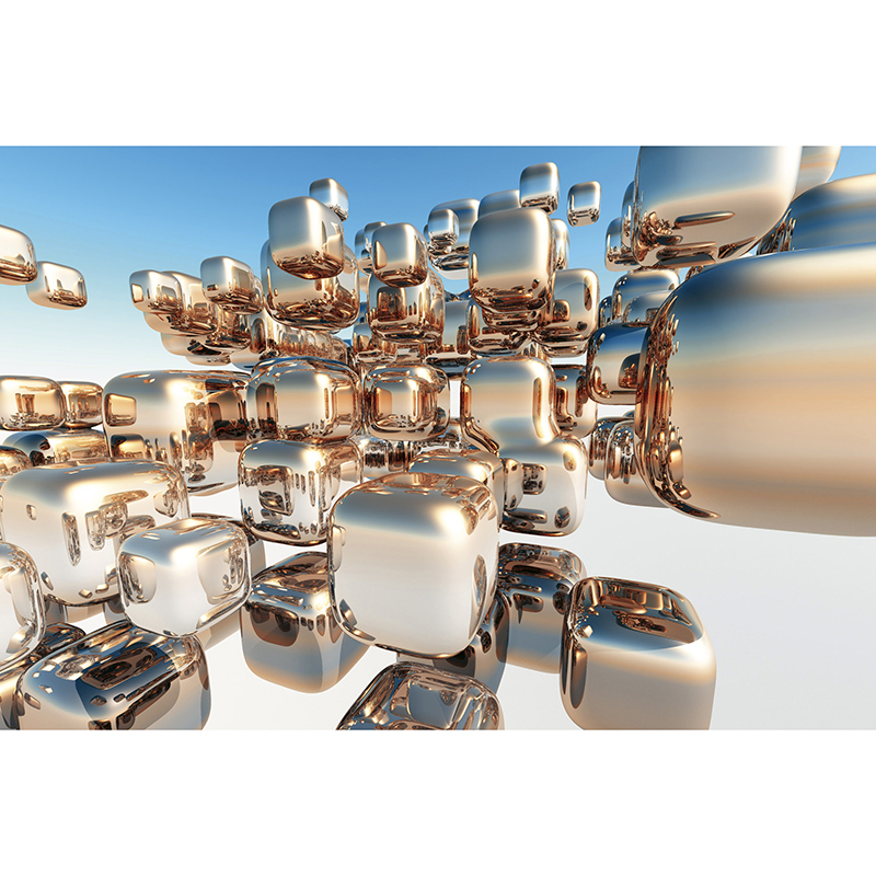 Tapet Silver Cubes Dimex