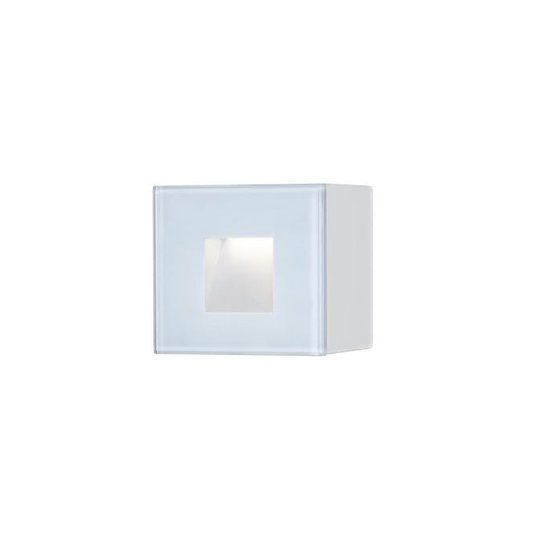 1,5W LED kvadrat Konstsmide Chieri vägglykta Vit