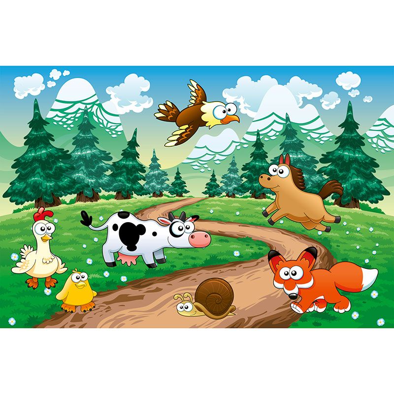 Tapet Animals And Forest Dimex