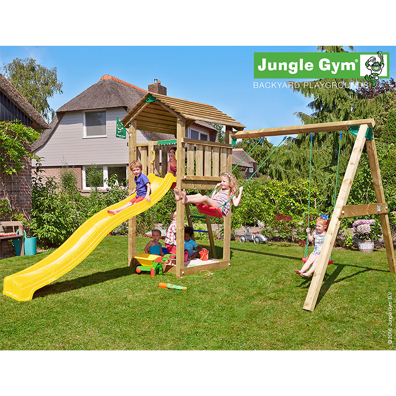 Lektorn Cottage med gungmodul Jungle Gym