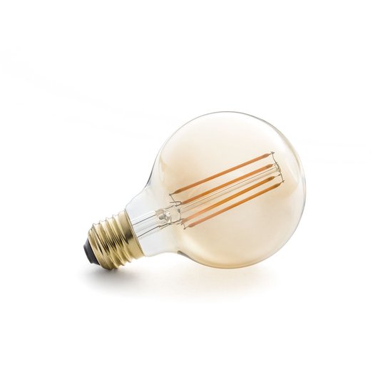 80mm klot 4W 230V Konstsmide Glödlampa E27 Amber, 1101