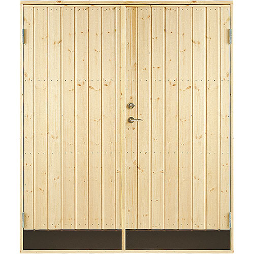 Dubbeldörr 10° panel Jabo Förrådsdörr 15,3 x 19