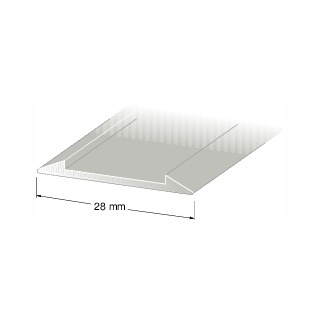 SKARVLIST 28MM 200CM SILVER NR161