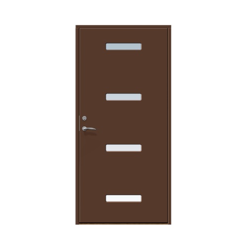 Enkeldörr till villa Mellby 10 x 20, Högerhängd, Nötbrun