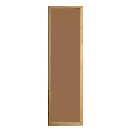 Med karm i Asp Bastufönster Bronsfärgat glas, 5 x 19