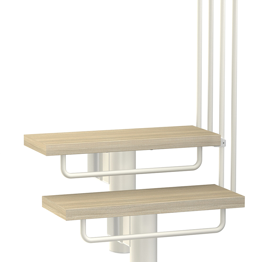 Fontanot trappa Spin R Barnsäkerhetspinnar 275-373 cm, Vit, 75 cm