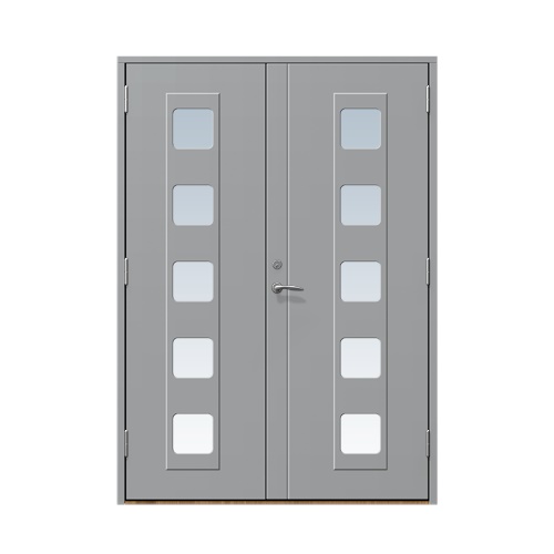 Entrédörr till villa Haga 13 x 21, Höger gångdörr, Stengrå