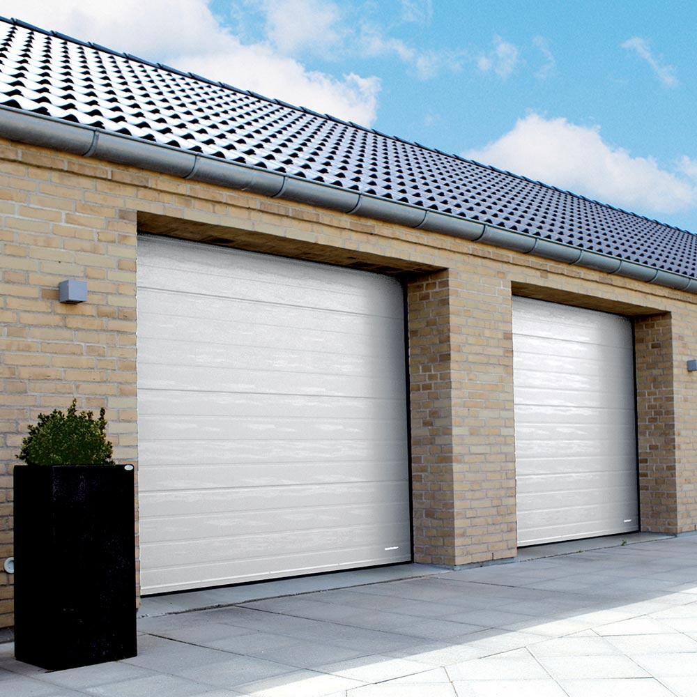 Garageport Lindab Basic - Takskjutport Vit, 2540 x 2140 mm
