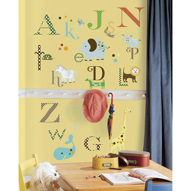 Väggdekor Animal Alphabet RoomMates