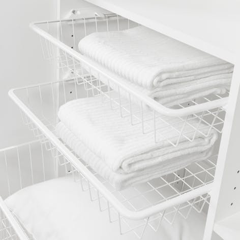 Pelly System Stor grundsats trådback 50, Vit