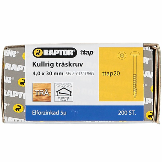 TRÄSKRUV 4,0X30 KH FZB | Beijerbygg Byggmaterial