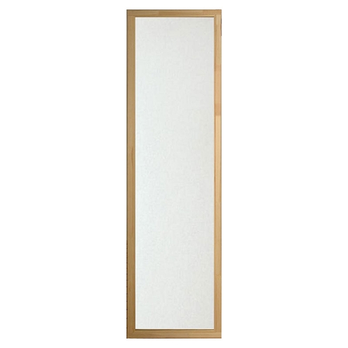 Med karm i Asp Bastufönster Klart glas, 5 x 19