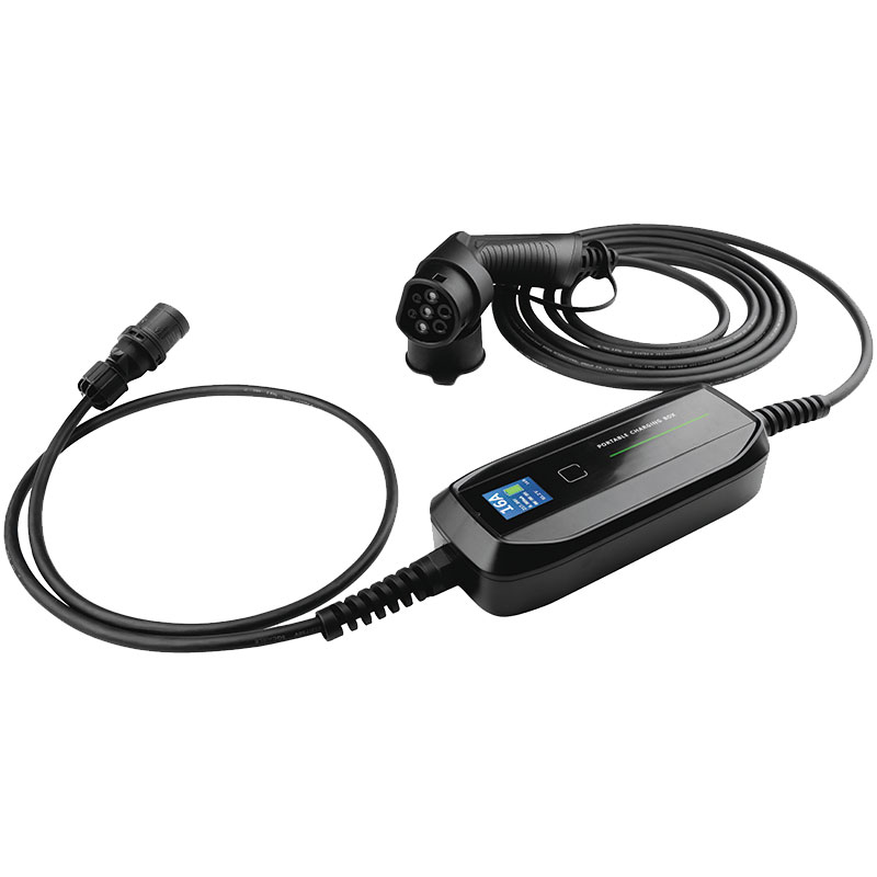 LADDBOX PORTABEL TYP 2 LCD MALMBERGS Svart