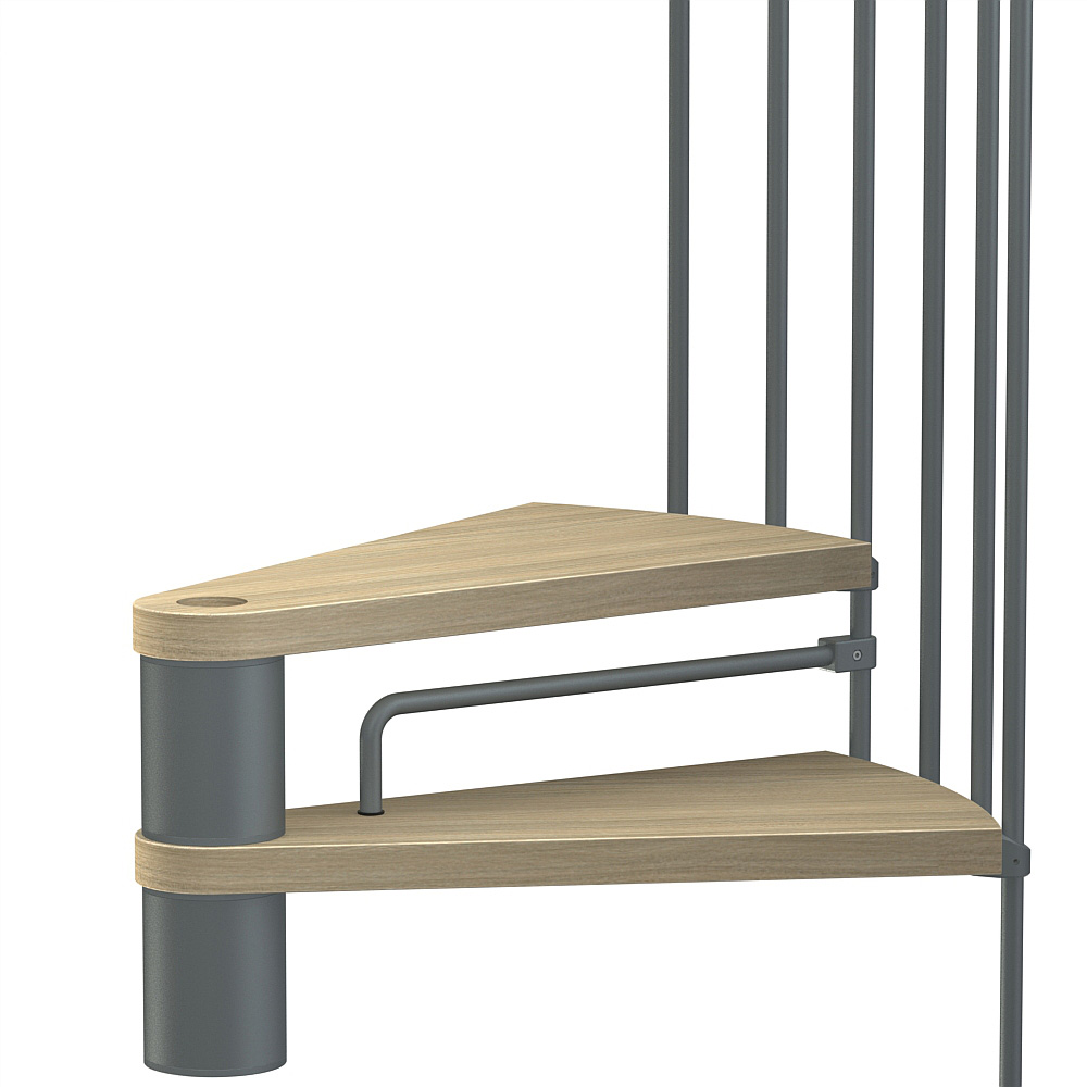 Fontanot trappa Spin T, Q Barnsäkerhetspinnar 312-356 cm, Grå