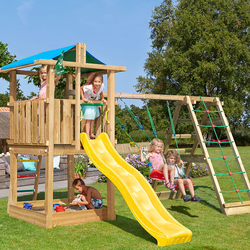 Lektorn Hut med klättermodul Jungle Gym