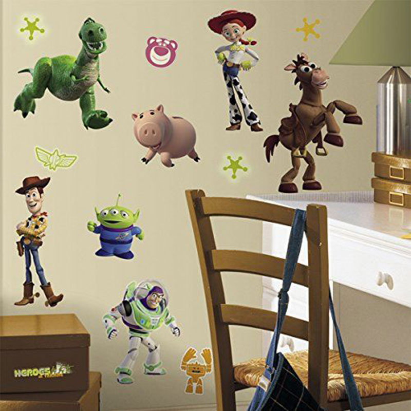 Väggdekor Toy Story 3 RoomMates Glow in the dark