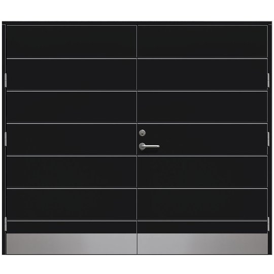 Slagport Dalby 2400 x 2000 mm, Svart