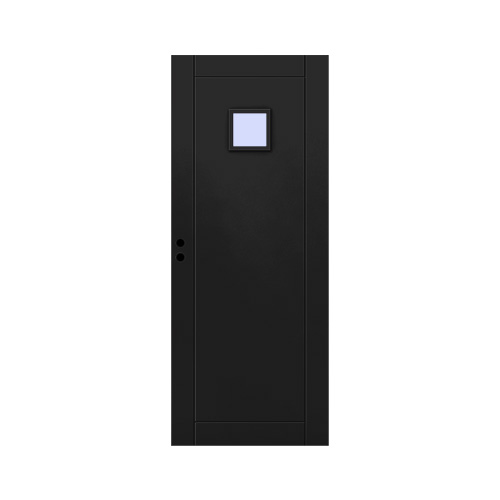 Innerdörr Frösö Grunda Design 7 x 21, Svart, Klarglas
