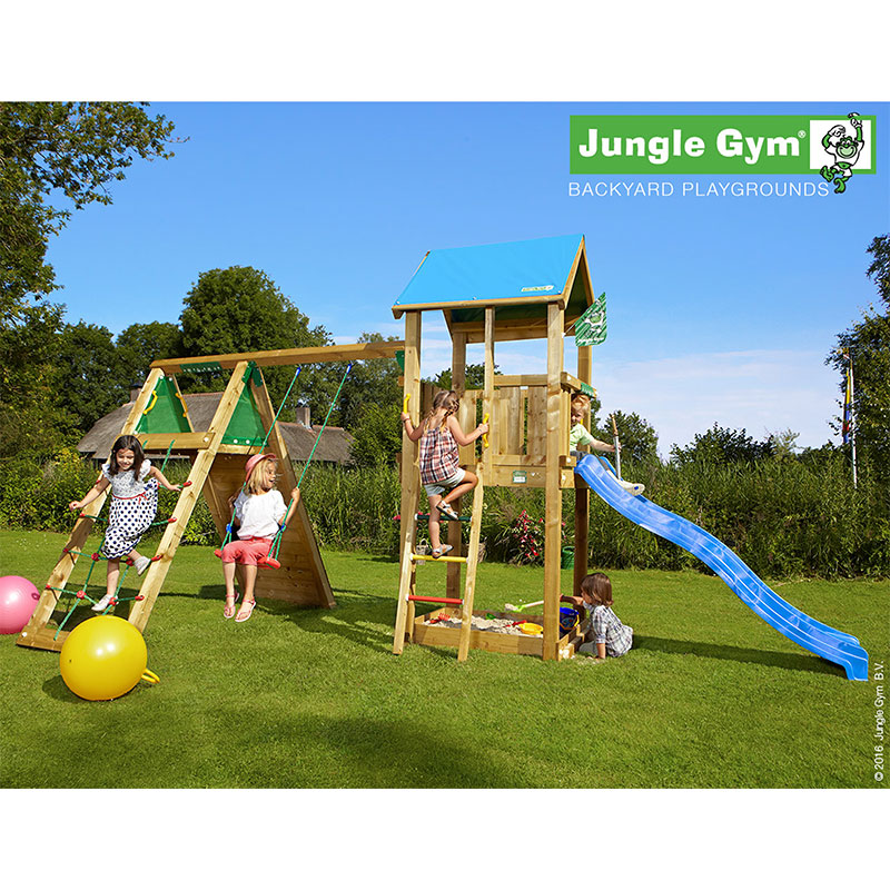 Lektorn Castle med klättermodul Jungle Gym